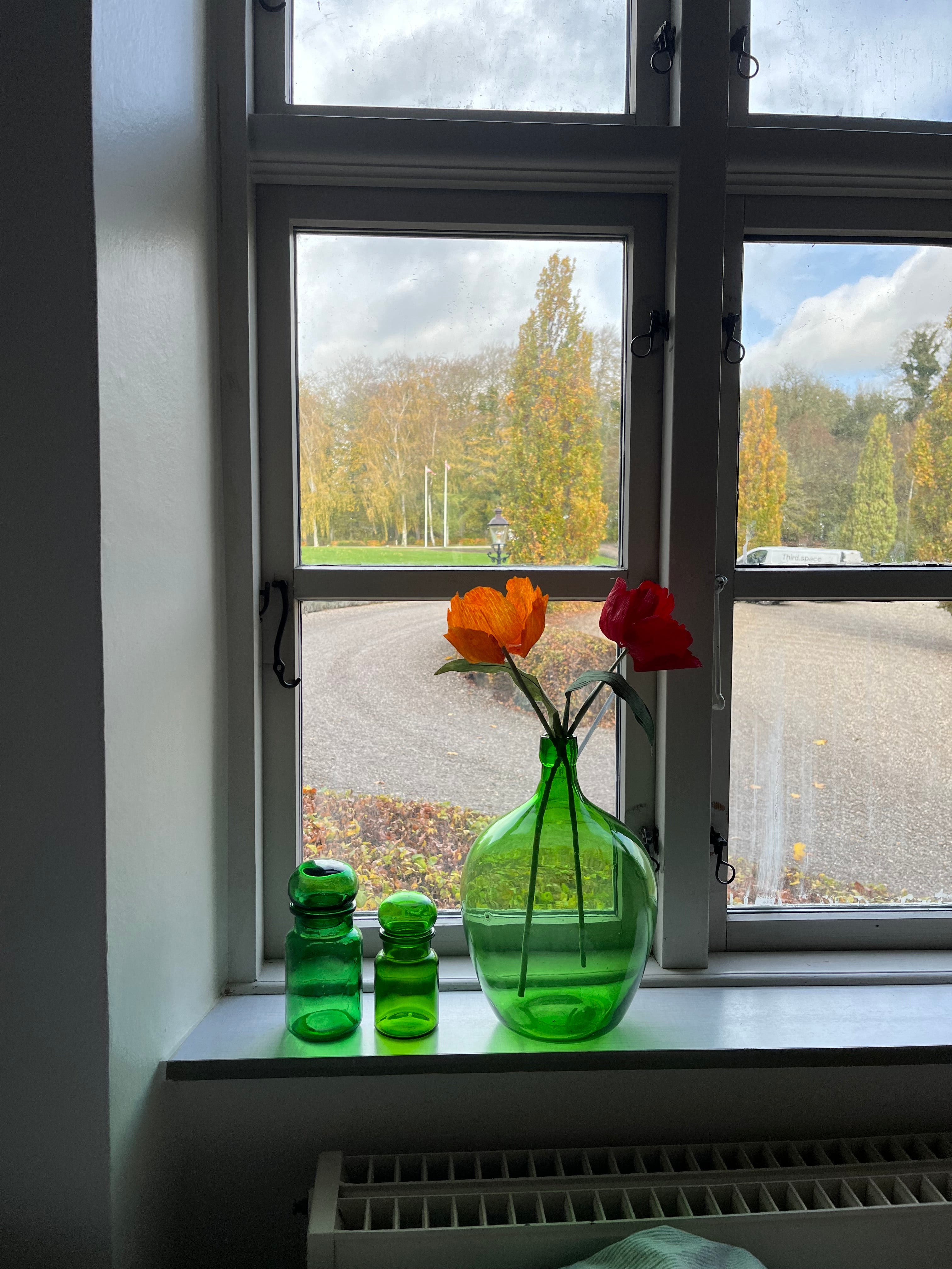 CREPE PAPIRBLOMST: ORANGE TULIPAN