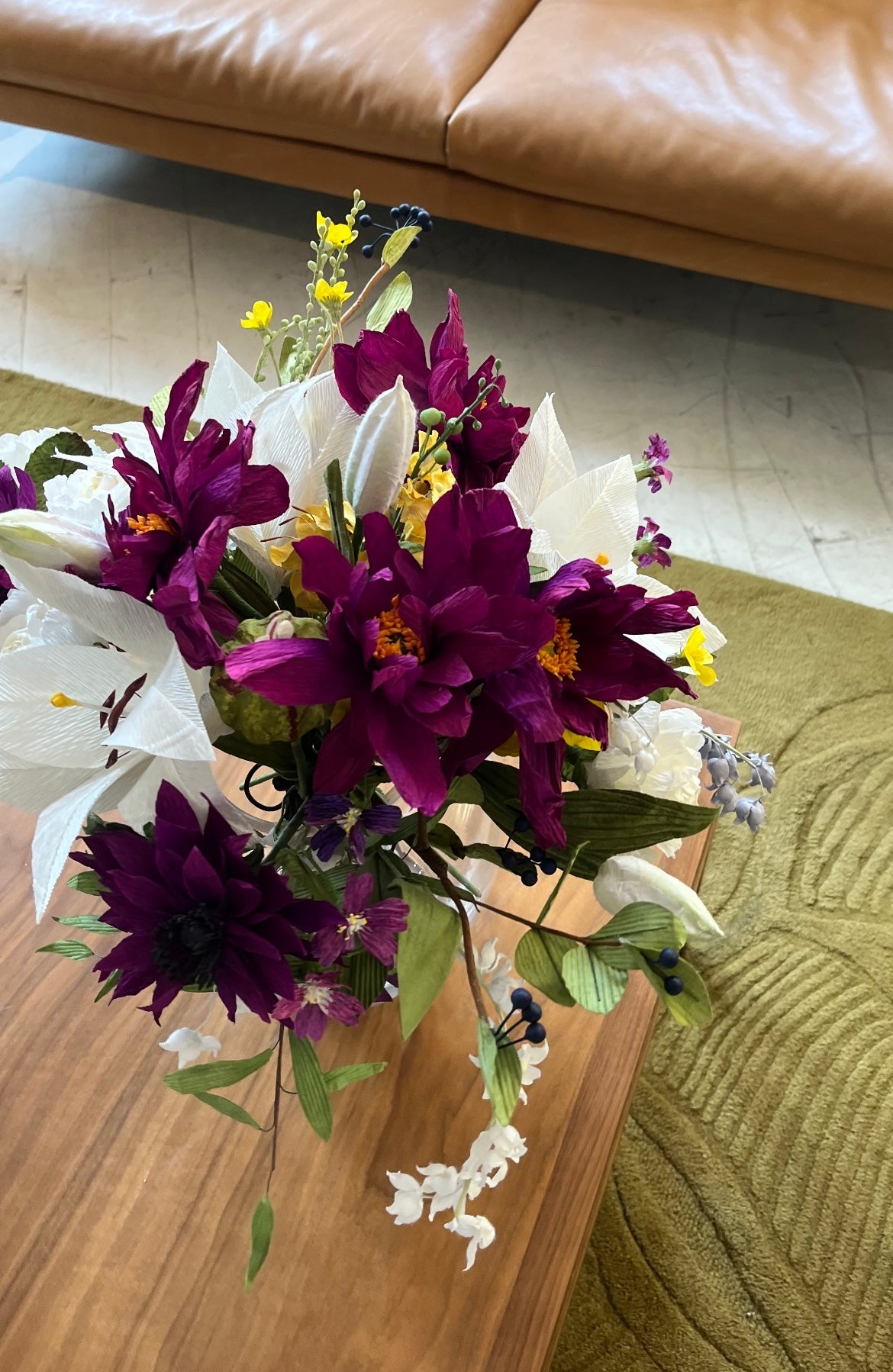 CREPE PAPIRBLOMSTER: LILLA PÆON